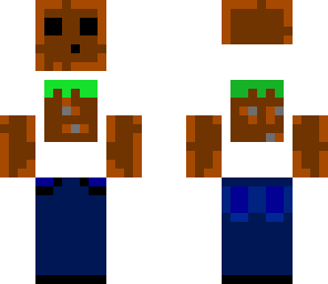 slime with minecraft shirt
