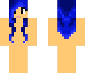 girl with blue hair