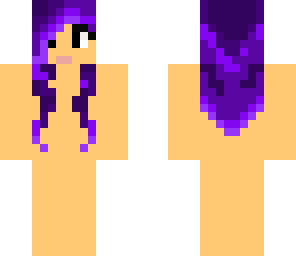 girl with purple hair
