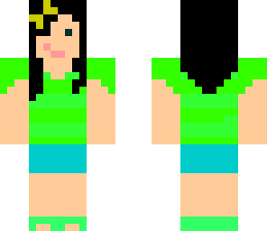 girl wearing green     special request