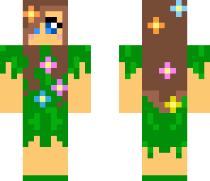 nature girl with eye moved