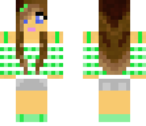 green-girl with headphones