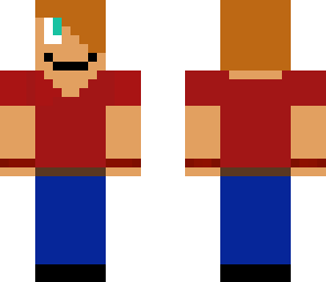 teenager with red shirt