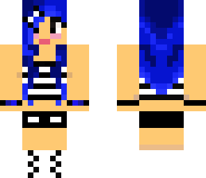 cute blue navy girl