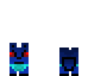 evil blue wolf