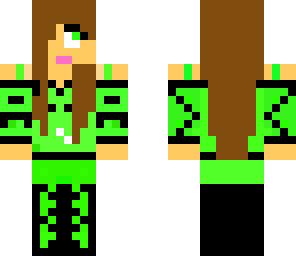 cute green girl