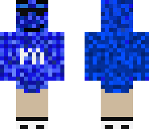 blue m and m guy
