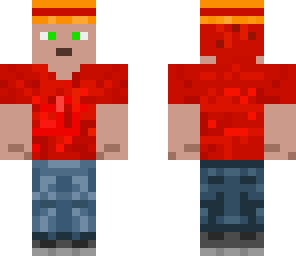 daemon red shirt and hat