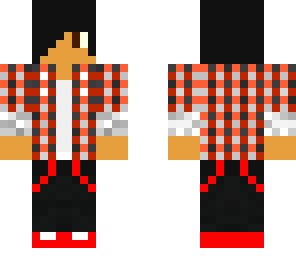 red plaid kid