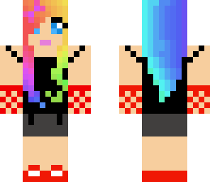 rainbow awesome girl