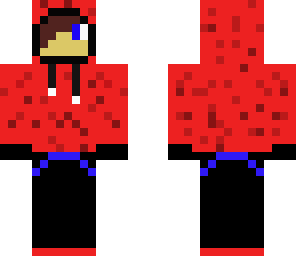 red hoodie