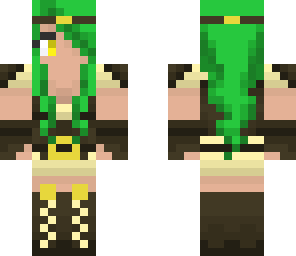 green elf in leather