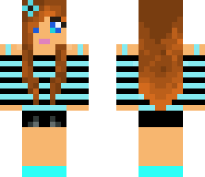 cute black and blue girl