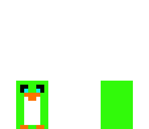 a epic green penguin