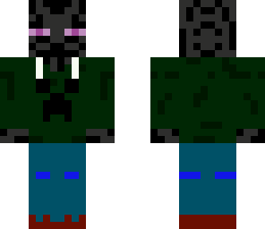 enderman with an creeper shirt