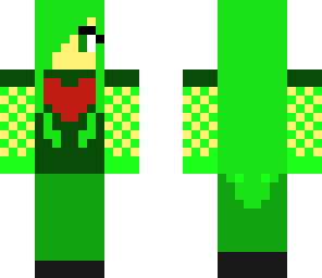 green heart girl
