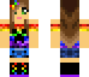 rainbow creeper girl