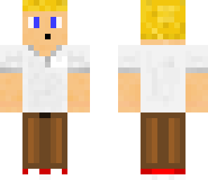 blonde in a polo shirt