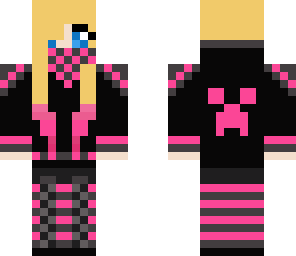 pink hoodie girl