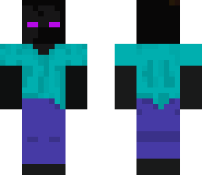 enderman wear steve cloth