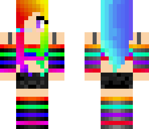 rainbow dj girl