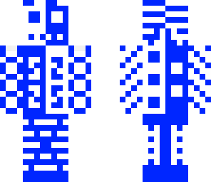 retro troll- blue