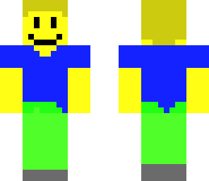 roblox noobie in steves uniform