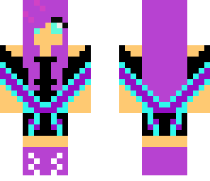 purple teen girl