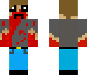 bloody zombie man