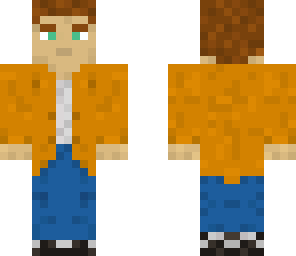 me orange jacket