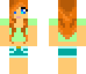 girl template orange