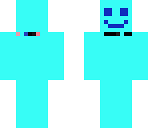 light blue with eyes
