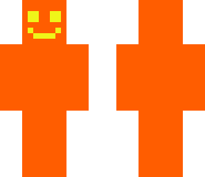 orange with eyes