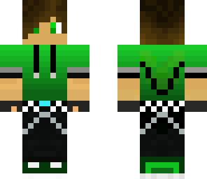 green hoodie