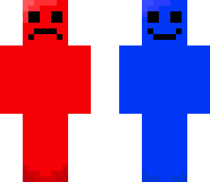 red and blue