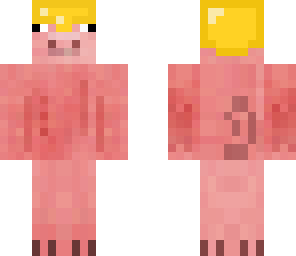 pig man with gold helmet