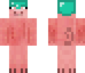 pig man with diamond helmet