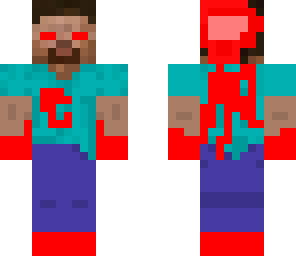 angry and bloody herobrine zombie 