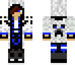 neon blue teenager