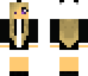 blonde panda girl