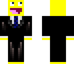 happy face in a business suit - blue tie