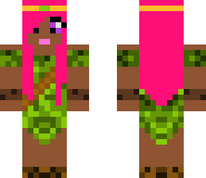 pink haired elf girl