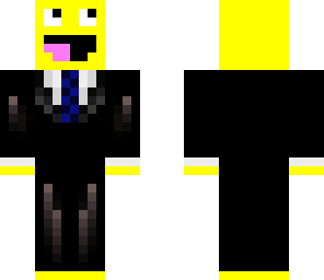 happy face in suit
