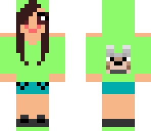 wolf girl in green edited