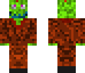 green headed pumkin face