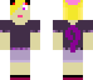 prom purple cat girl with tail