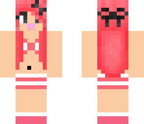pink beach girl