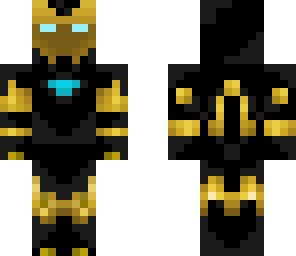 black iron man suit