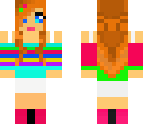 ginger rainbow girl