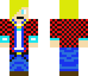 red bang blond